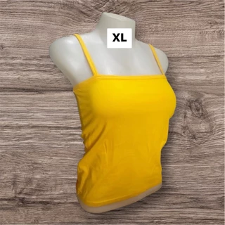 เสื้อเกาะอกมีสายบิ๊กไซส์XL เอวลอย (ผ้าคอตตอน) สาวอวบ​ ใส่สบายไม่ร้อน เนื้อผ้ายืดตามตัว