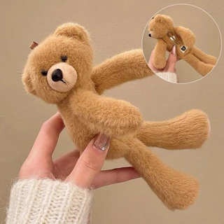 【พร้อมส่งจากไทย】Teddy Bear Plush Hair คาดผมและกิ๊บหนีบผมหมีตัวใหญ่สีน้ำตาล ขนฟูสุดน่ารัก เนื้องานเกาหลี คุณภาพพรีเมี่ยม