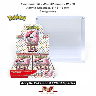 Acrylic Pokemon กล่องอะคริลิก (Pokemon Booster Box TH/JP - 30 packs)