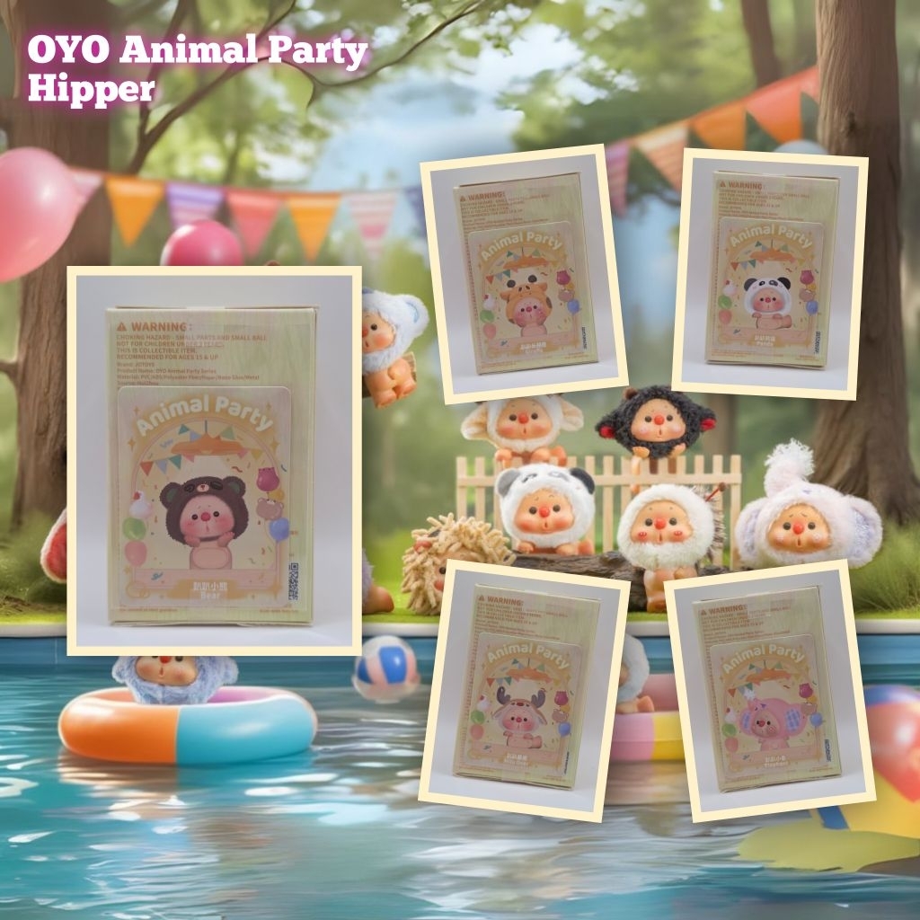เช็คการ์ด พร้อมส่งจากไทย OYO : Animal Party Hipper