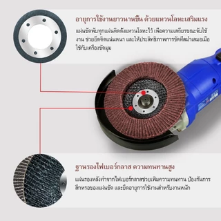 SALIผ้าทรายเรียงซ้อน 20อัน ผ้าทรายซ้อนหลังแข็ง จานทรายซ้อน ใบขัดไม้ ขัดเหล็ก มี#40 ถึง #120