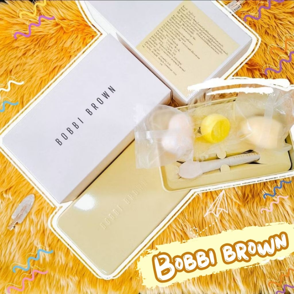 ✨ป้ายไทย✨💗Bobbi Brown Applicator Set   อุปกรณ์แต่งหน้า มาพร้อมกล่องเหล็กสุดน่ารักก อุปกรณ์แต่งหน้า💗