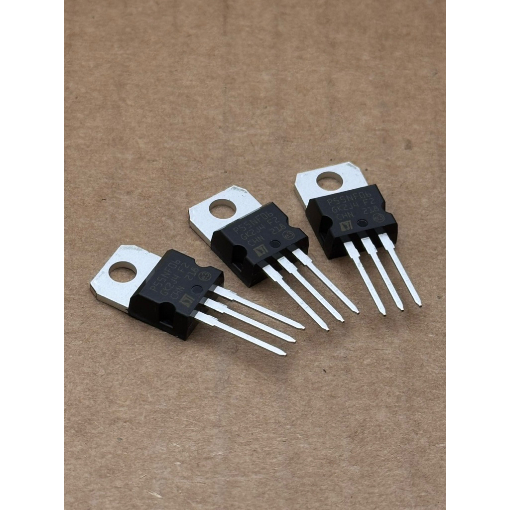 ทรานซิสเตอร์สนามแม่เหล็กแบบ TO-220 รุ่น P55NF06 P55NF06L STP55NF06 50A60V