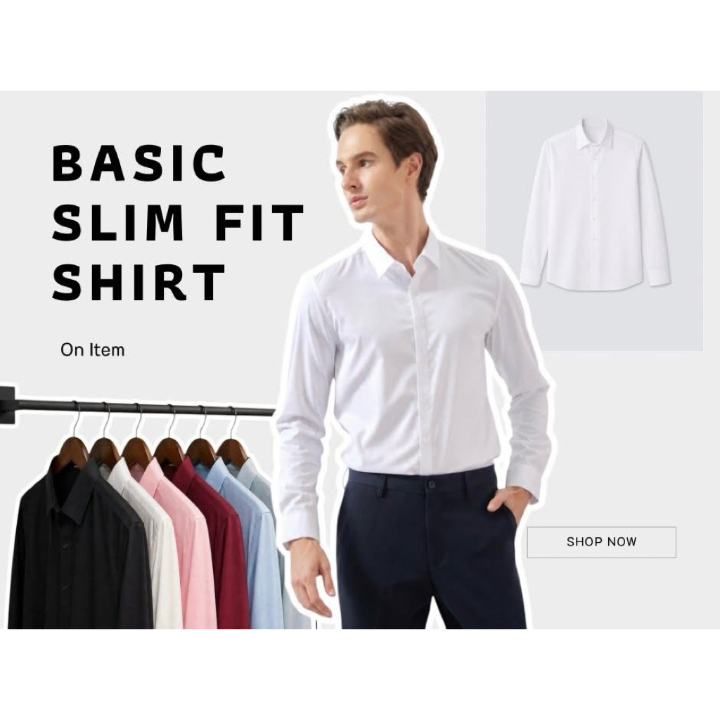 ✅สินค้าแนะนำ เสื้อเชิ้ตสีขาว สำหรับใส่กับสูท ผ้าไม่ร้อน
