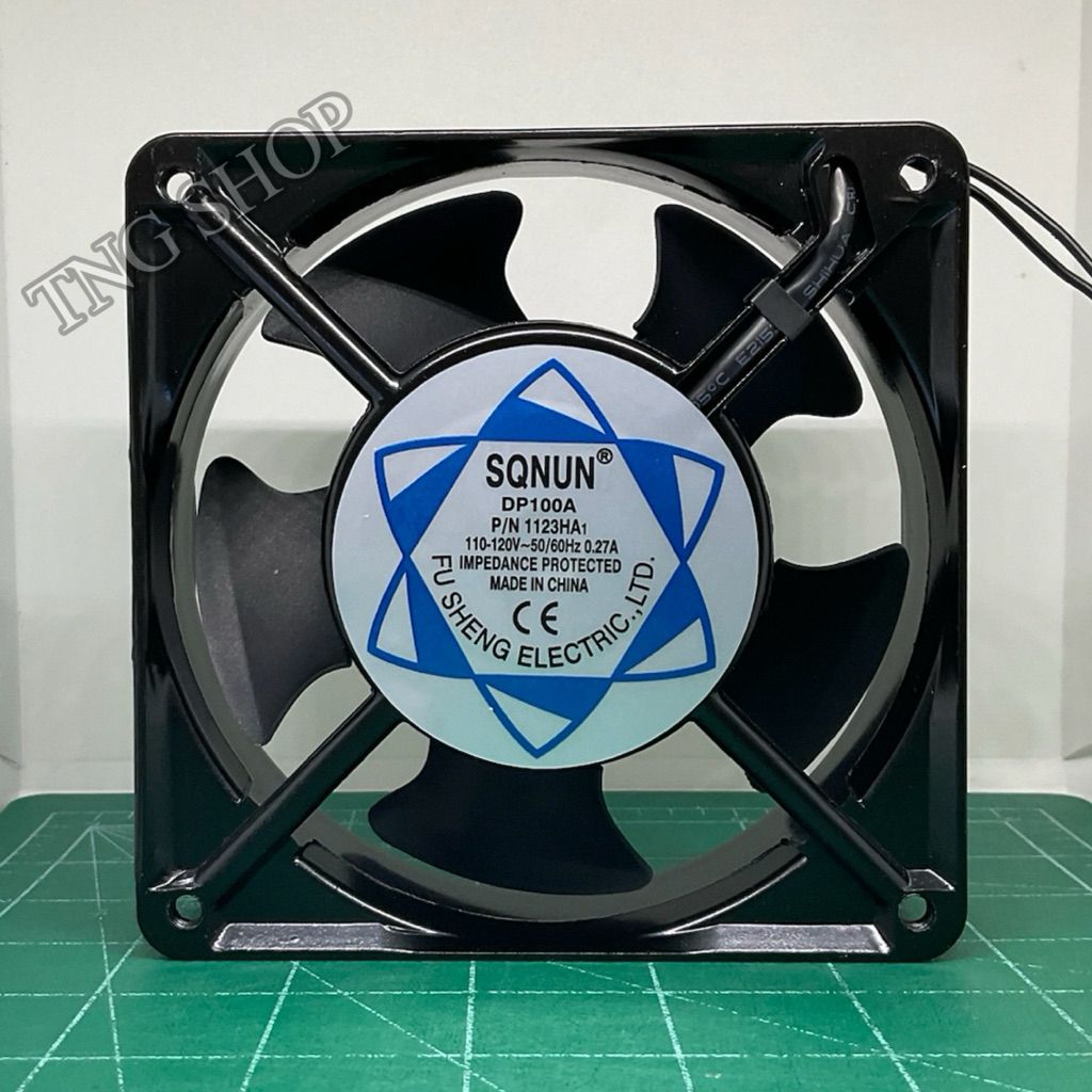 พัดลม 4นิ้วครึ่ง (4"1/2)  DP100A P/N1123HA1 110-120v 0.27A ขนาด120×120×38mm