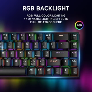 คีย์บอร์ดเล่นเกม แมคคานิคอล ZIFRIEND TK68 บลูสวิตซ์ ปุ่มไทย 68ปุ่ม คีย์บอร์ด USB RGB gaming Keyboard mechanical