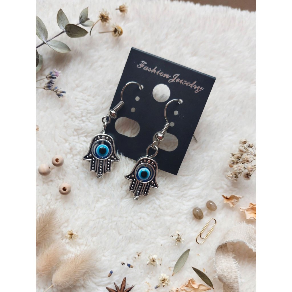 ต่างหู Evil eye /Hamsa hand แบบห้อย