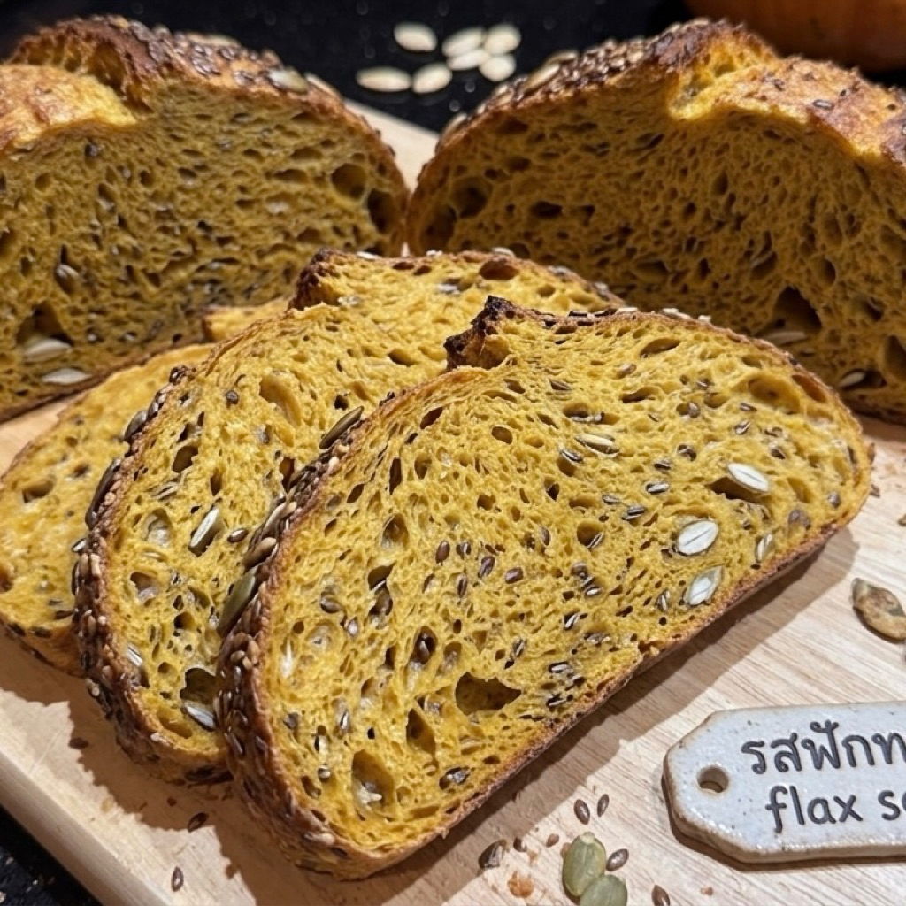 sourdough  pumpkin  and flex seeds