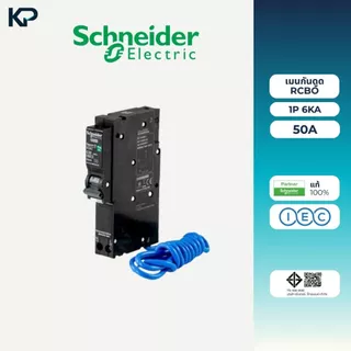 Schneider เบรกเกอร์กันดูด RCBO 1P 10A 16A 20A 32A 40A 50A 6kA 30mA ลูกเซอร์กิตกันดูด ลูกย่อยกันดูด QO1C06RCBO30 Square D