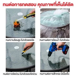 ชุดโต๊ะเก้าอี้หวาย PE 3in1 โต๊ะกระจกนิรภัย เฟอร์นิเจอร์กลางแจ้ง ทนแดด ทนฝน ใช้ได้ทั้งสวนและระเบียง