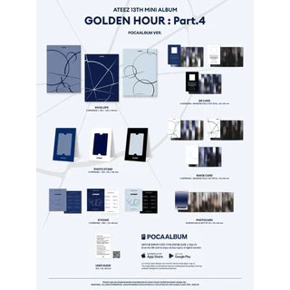 (พร้อมส่ง) อัลบั้ม ATEEZ golden hour part 4 - poca album [มี pob สุ่มเมมเบอร์]
