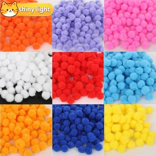 ปอมปอมขนนุ่ม 10/15 มม. สำหรับงานDIY งานฝีมือ ตกแต่งงานแต่งงาน ตกแต่งบ้าน อุปกรณ์เย็บผ้า