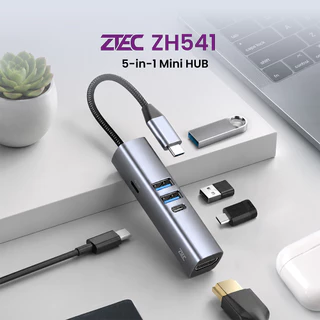 ZTEC ZH541 / ZH841 / ZH831 / ZD621 / ZD622 Hub USB-C 100W , HDMI 4K ,USB-A 3.2 Gen 1 5Gbps -1Y