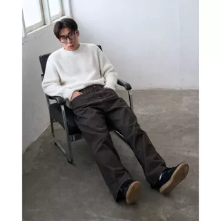 HIMSELF Wide Jeans กางเกงยีนส์ทรงกระบอกใหญ่ Baggy มี 3 สี (ขาว / เขียว / เทา)