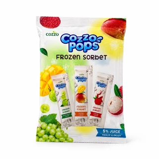 [4แถม2] COZZO POPS ไอศกรีมผลไม้รวม 3 รสชาติ เนื้อเนียนละมุน ไม่ต้องรอละลาย