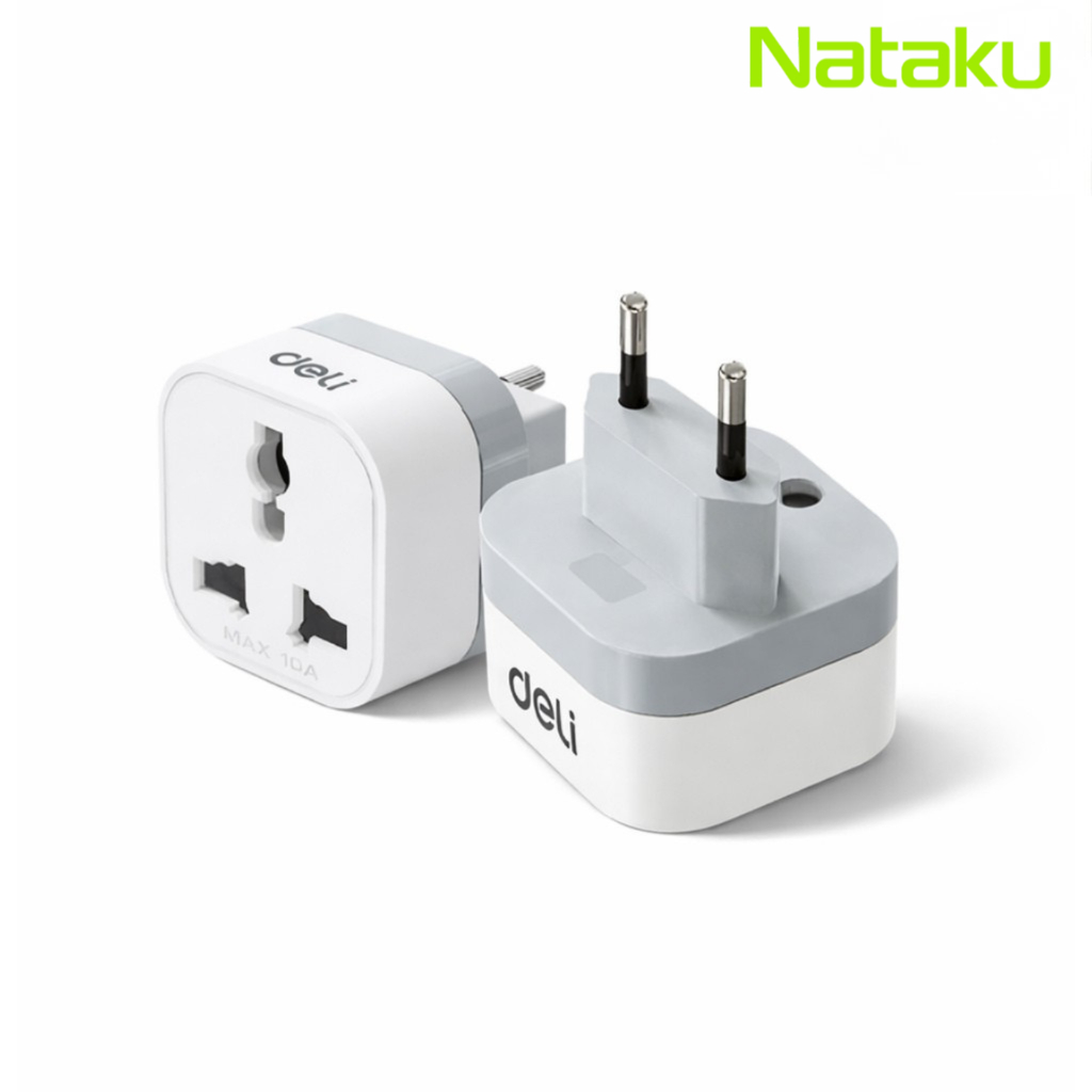 Cheers9 ปลั๊กแปลงไฟ อแดปเตอร์แปลงขาปลั๊ก ปลั๊กแปลงขาสากล Adapter ขาแบน ขากลมสูงสุด 2500W วัตต์