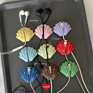 Cable Organizer Seashell Tiara ที่เก็บสายชาร์จหัว Type C / lightning / หูฟัง / 3mm
