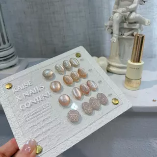 Champagne Glow Two-Tone 4 สี (KA03) Kaise x Nailscontent