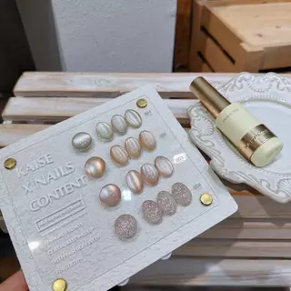 Champagne Glow Two-Tone 4 สี (KA03) Kaise x Nailscontent