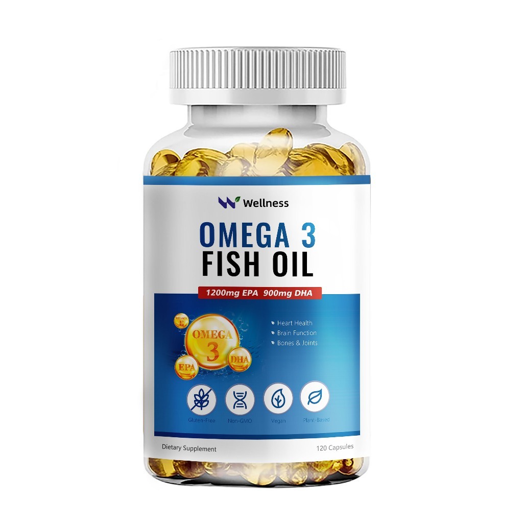 Wellness OMEGA3 FISH OIL น้ำมันปลาโอเมก้า 3 ความบริสุทธิ์สูงและการดูดซึม ฟื้นฟูผิว การมองเห็น และบรรเทาอาการอักเสบของข้อ