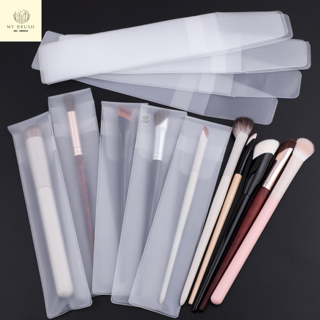 Makeupbrush ร้านไทย ซองใส่แปรงแต่งหน้า อุปกรณ์ กระเป๋าใส่แปรงแต่งหน้า พลาสติก แท้ พร้อมส่ง