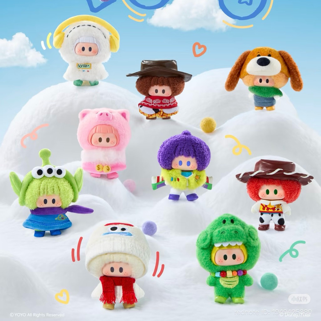 (พร้อมส่งในไทย🇹🇭) MINISO - YoYo Toy Story5 Series Vinyl Plush แบบเช็คการ์ดไม่แกะตัวค่ะ