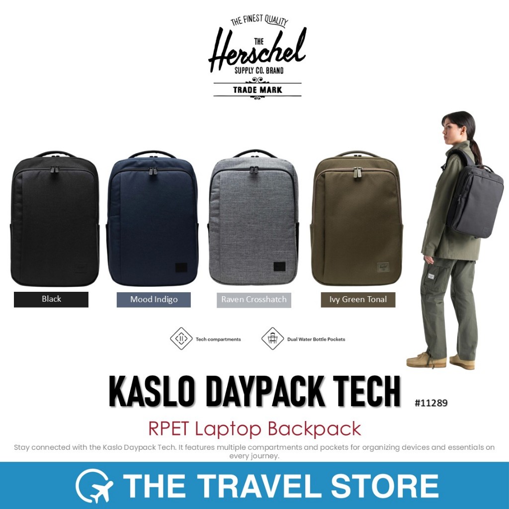 Herschel Supply KASLO DAYPACK TECH (11289) กระเป๋าเป้ สะพายหลัง รองรับโน๊ตบุ๊ค 15-16 นิ้ว