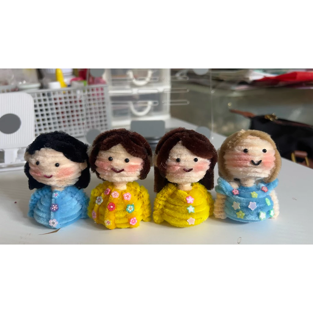 พร้อมส่งเซตหัวตุ๊กตาคุณแม่คุณยายเซต6ชิ้นทำจากลวดกำมะหยี่ราคา319บาท thumbnail 6
