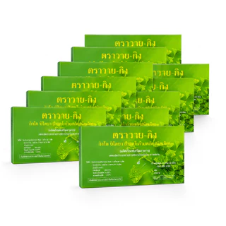 ราคาขายส่ง 12 กล่อง ใบแป๊ะก๊วยสกัดชนิดเม็ด Y-GINK 30 เม็ด Ginkgo