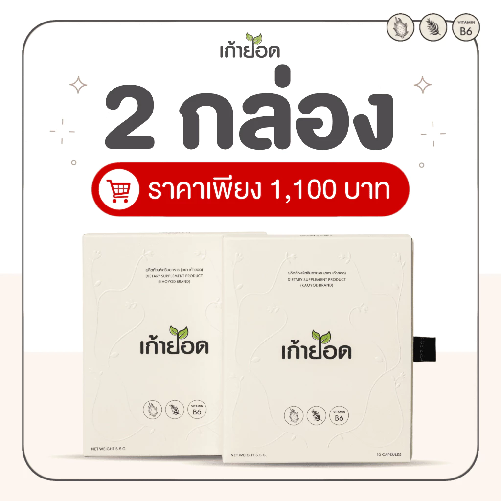 อาหารเสริมคุมน้ำหนัก เก้ายอด (2กล่อง)