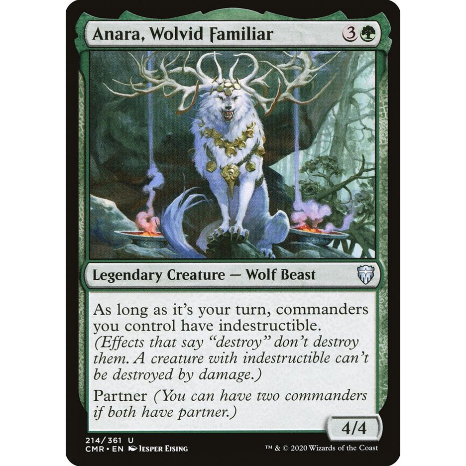 [Commander Legends] - (CMR) - (U) - [Anara, Wolvid Familiar] - [2020]