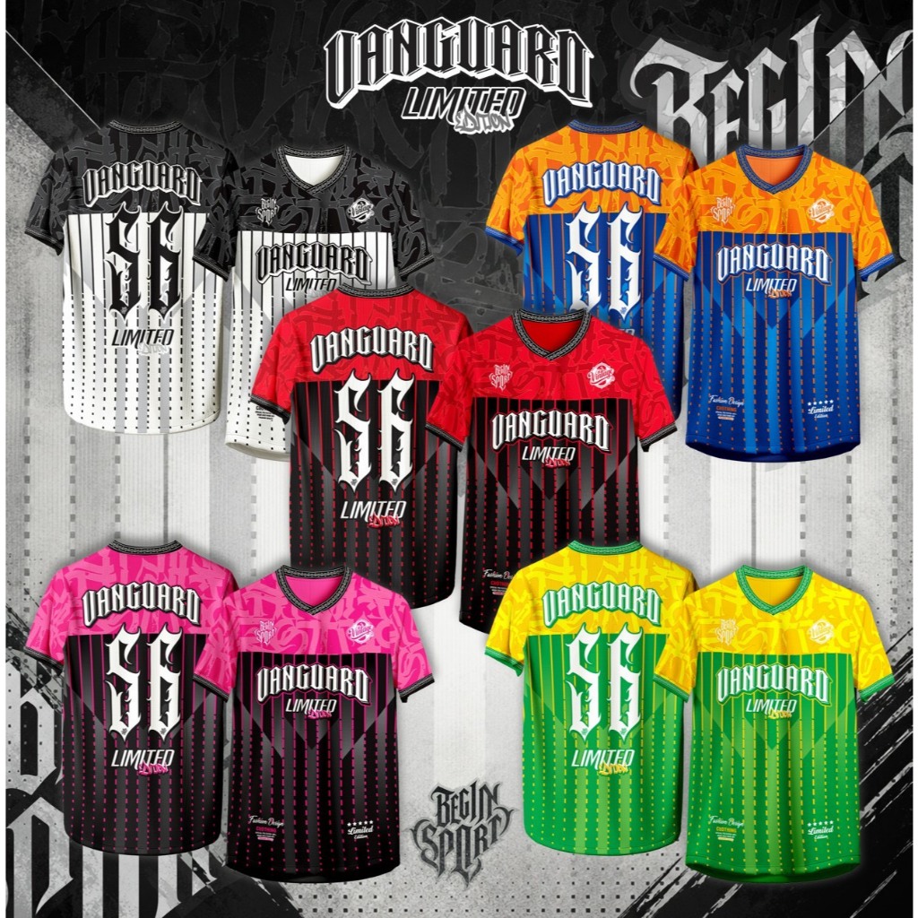 เสื้อคอวี ลาย สปอร์ต วินเทจ