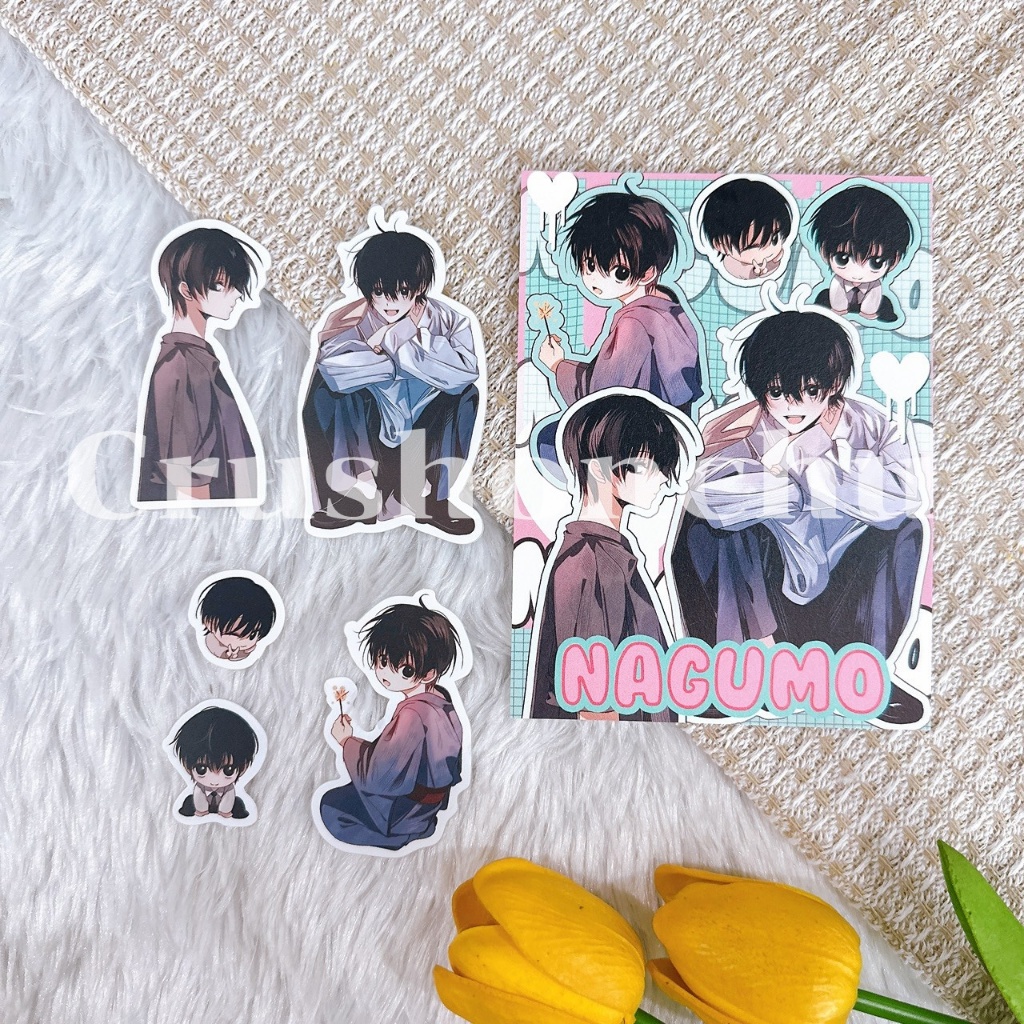 (✅พร้อมส่ง) Postcard & Sticker ไดคัตชิ้น Nagumo : Sakamoto Days (ได้ของตามภาพ)