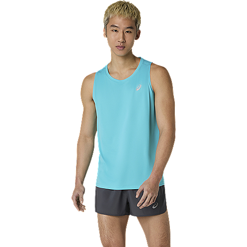 ASICS :  2011D240.001 ASICS SILVER SINGLET MEN เสื้อกล้ามผู้ชาย