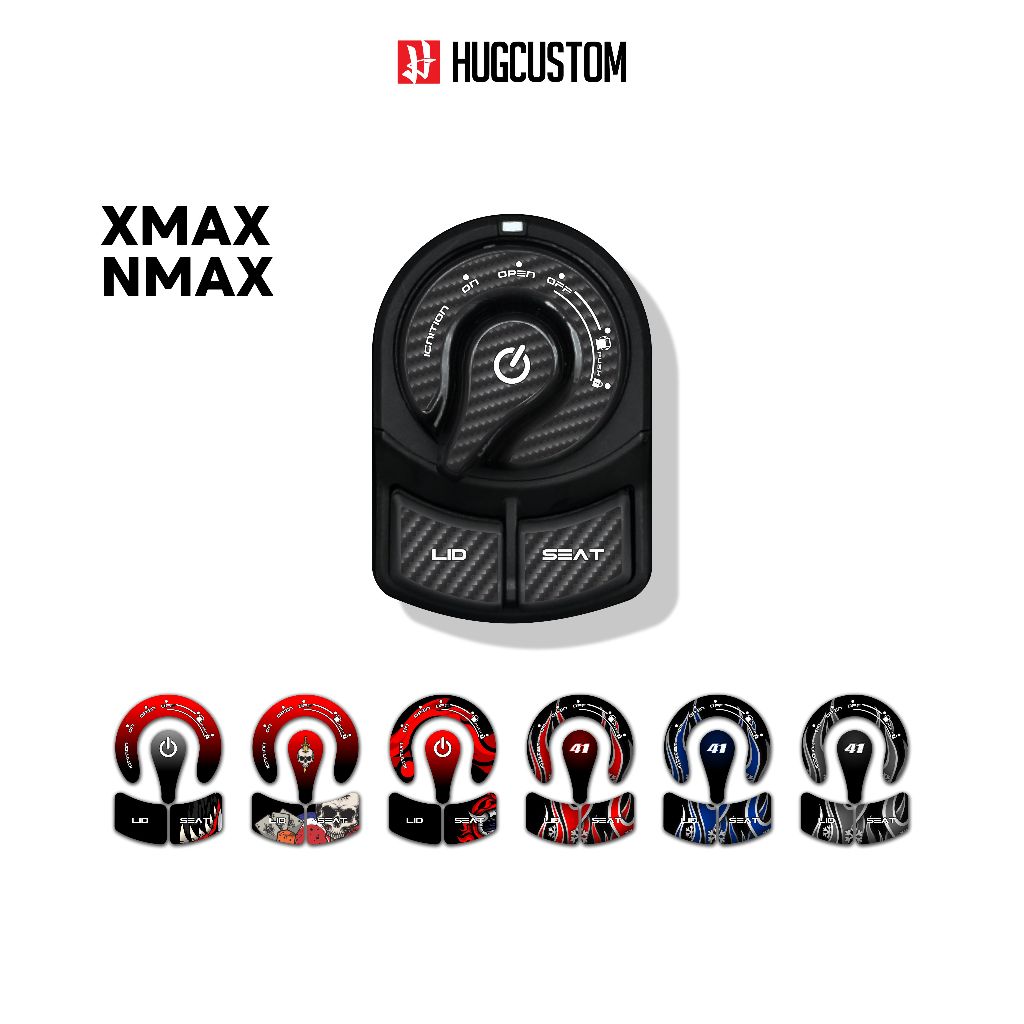 Hugsticker สติ๊กเกอร์ติดเบ้ากุญแจ XMAX 300, NMAX 155 (2020 ขึ้นไป)