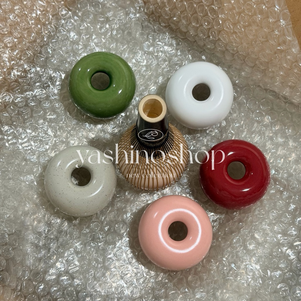 yashinoshop [ส่งด่วนจาก กทม.] ที่วางแปรงชงมัทฉะ แท่นวางแปรงชงมัทฉะ แฮนด์เมด แท่นวางแปรง