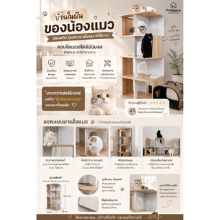 ProSpace คอนโดแมว บ้านแมว ชั้นแมวมินิมอล