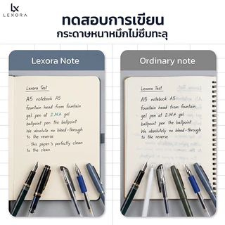 【Lexora】สมุดบันทึก A5/A6 200 หน้า กระดาษถนอมสายตา 80g พร้อมสายรัด สมุดจดงาน สมุดโน๊ต