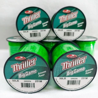 สายเอ็น "Mermaid Thriller Biggame" เอ็นเต็มปอนด์ ไม่โหลด ขนาดใหญ่ 1/4 ปอนด์ โครตคุ้ม สีเขียวสะท้อนแสง