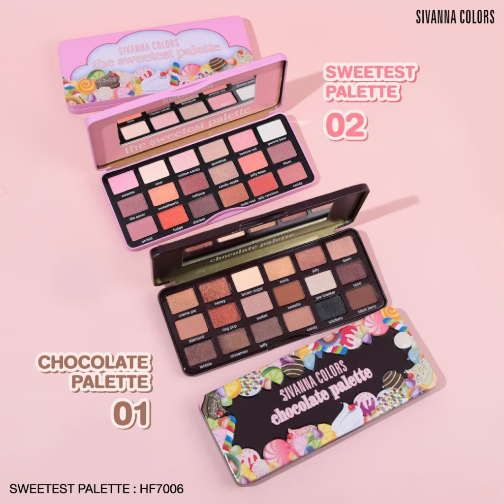 Sivanna Colors SWEETEST & CHOCOLATE PALLETTE : HF7006    #พาเลทท์ดังในตำนาน
