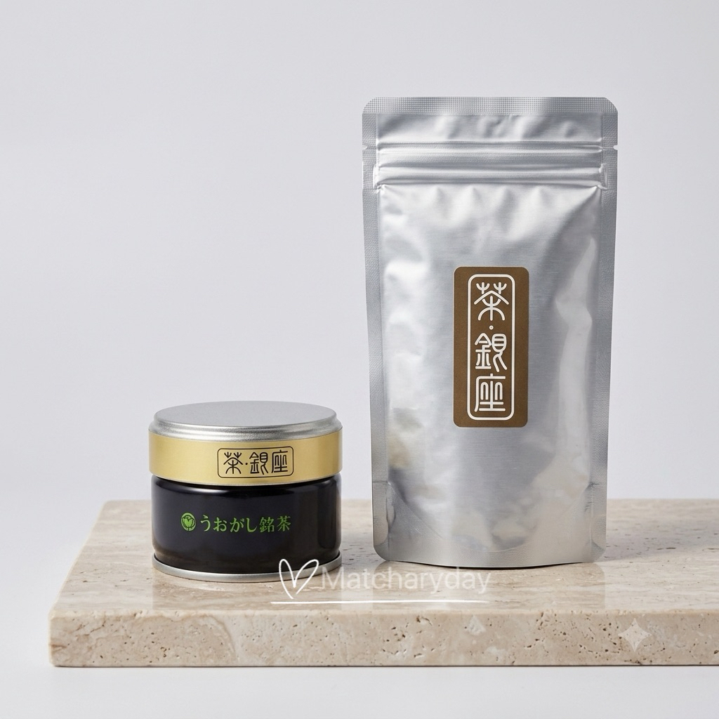 🥜มัทฉะโทนถั่ว Cha Ginza Uogashi Meicha Matcha Powder Usucha Latte Chaginza Made in Japan