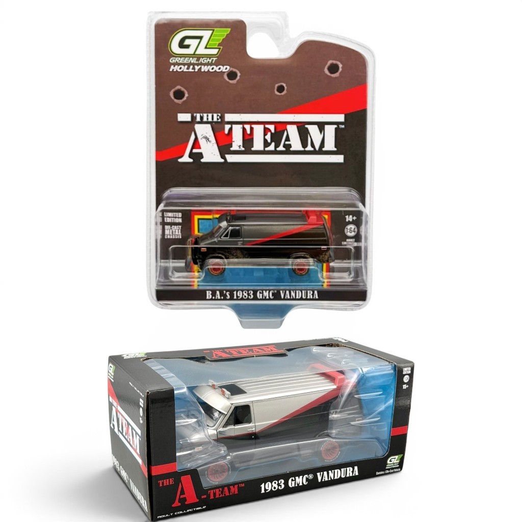 Greenlight | 1983 GMC Vandura (Weathered Version) - The A-Team สเกล 1:64 & 1:24