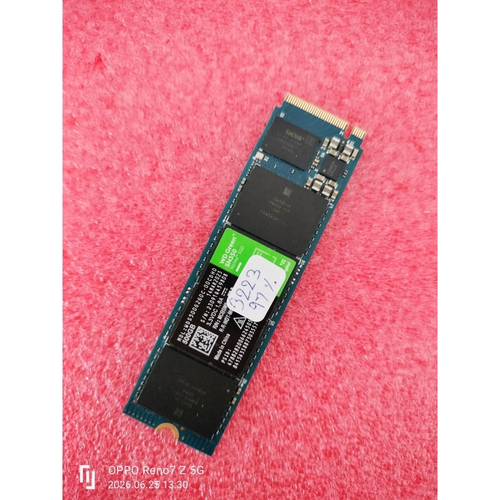 SSD 500GB WD GREEN SN530 M.2 NVMe ประกัน Synnex ถึง 17/8/2569ดิสก์ 97℅ รีวิวก่อนส่ง