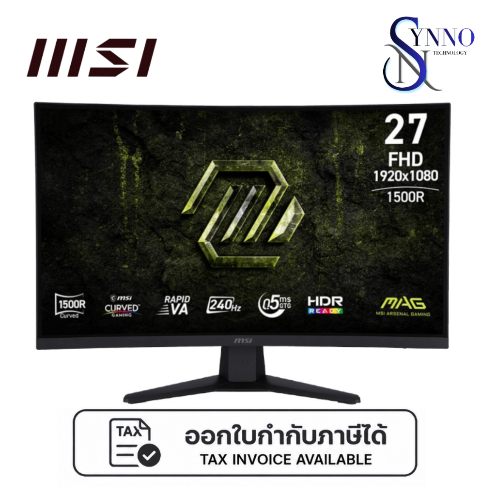 จอคอมพิวเตอร์ Monitor MSI MAG 275CF X24 จอเกมมิ่งโค้งขนาด 27 นิ้ว ที่เน้นการเล่นเกม FPS และ Esports