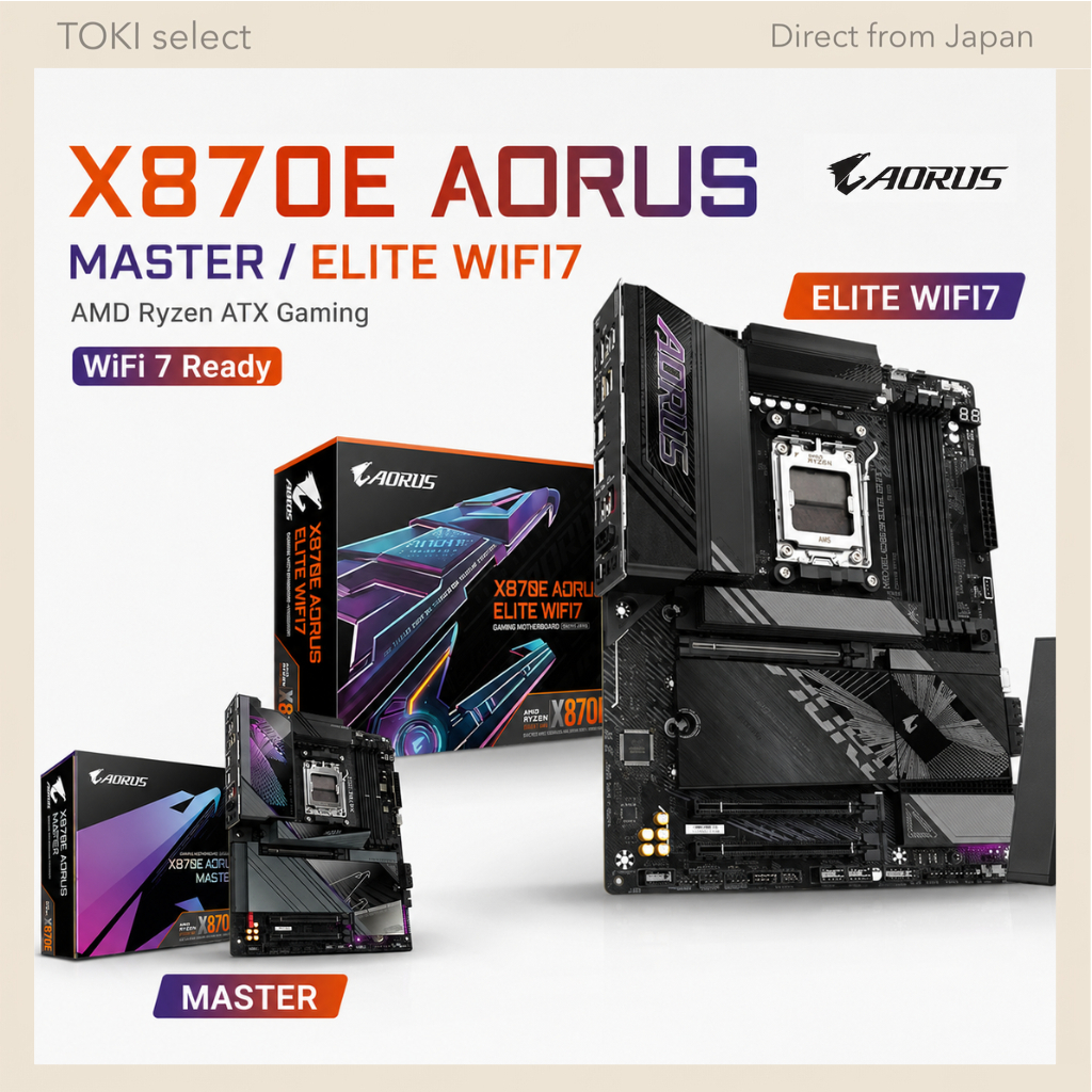 GIGABYTE X870E AORUS AMD Ryzen ATX Gaming Motherboard WiFi 7