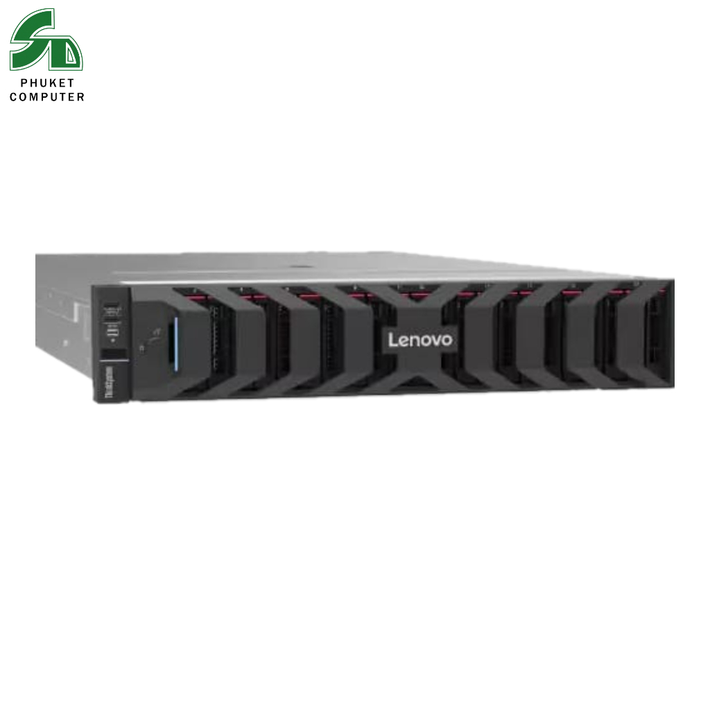 Lenovo ThinkSystem SR650V4 Xeon6505P 32GB 480GB SSD แบบ Rack 2U ใช้ในองค์กรขนาดกลาง เซิร์ฟเวอร์