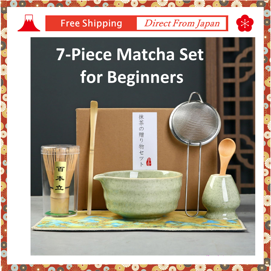 【Matcha】7-Piece Tea Ceremony Set for Beginners [Direct From Japan]