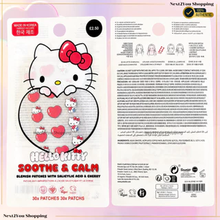 (พร้อมส่ง) แผ่นแปะสิว แบรนด์ Primark ลาย Hello Kitty & Cinnamon Roll & My Melody/halloween ของแท้ ชอปอังกฤษ