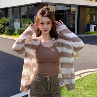 เสื้อคลุมกันแดด เสื้อคลุมไปทะเล แขนยาว เบาบาง สวมใส่สบาย ฟรีไซส์