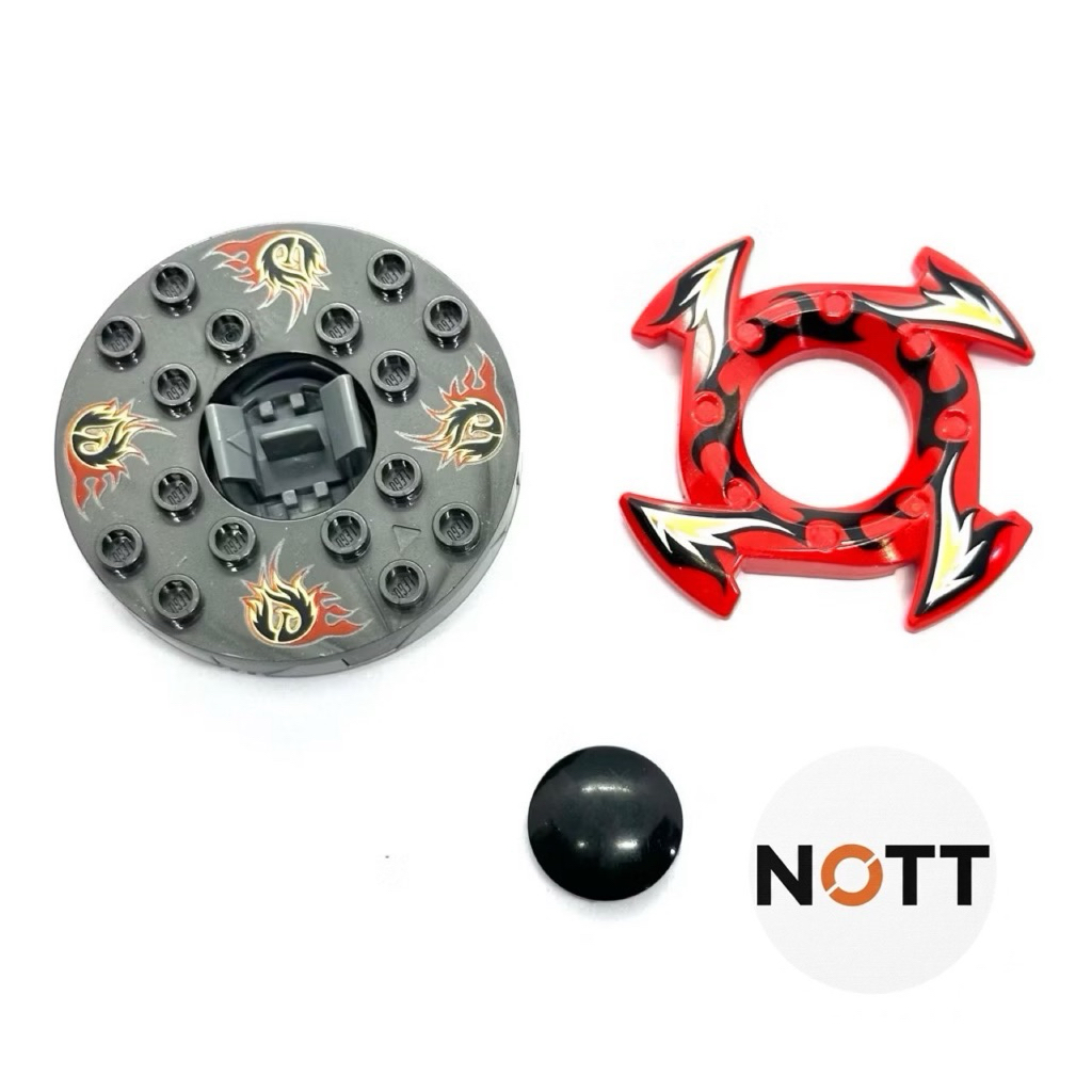 (ของแท้100%)Lego Ninjago Spinner Silver - 9566 Samurai X - Ninja Turntable